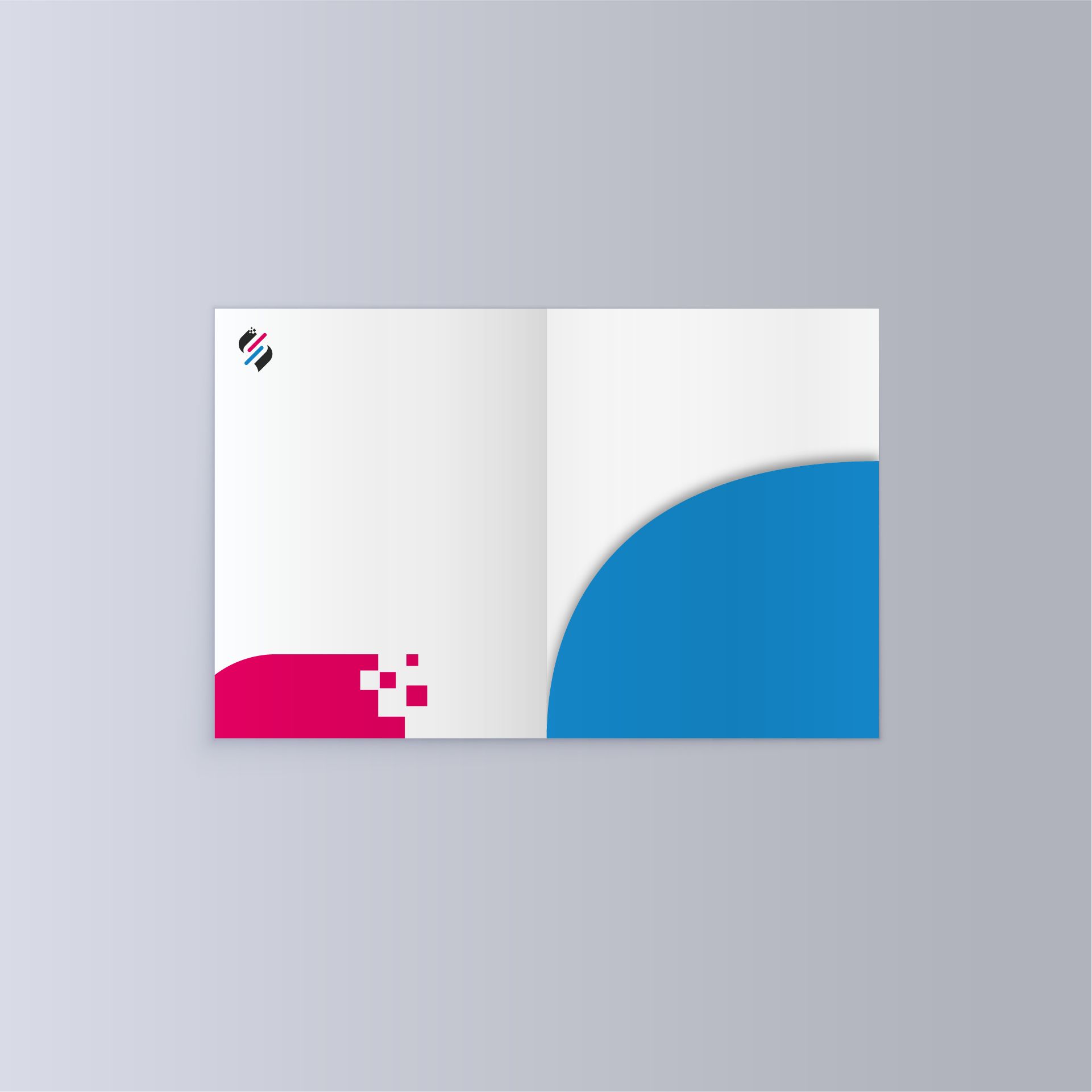 Cartelline, con tasca semicircolare