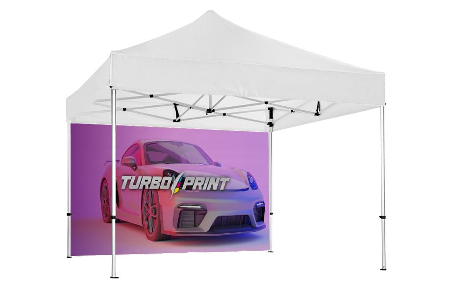 Banner pubblicitario per gazebo