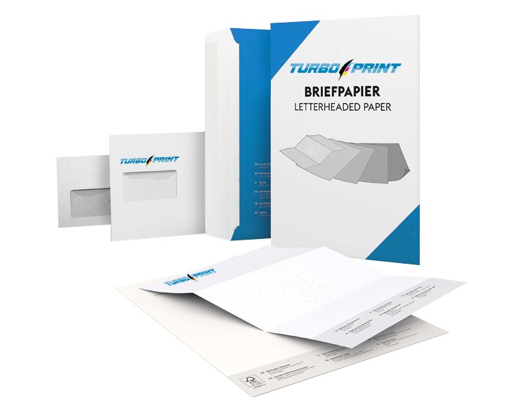 Campionario di carta intestata e buste da lettera