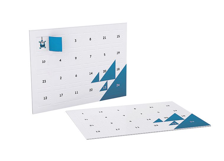 Biglietti d’auguri con avvento, 2 facciate