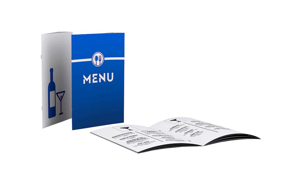 Menù a punti metallici, tiratura bassa