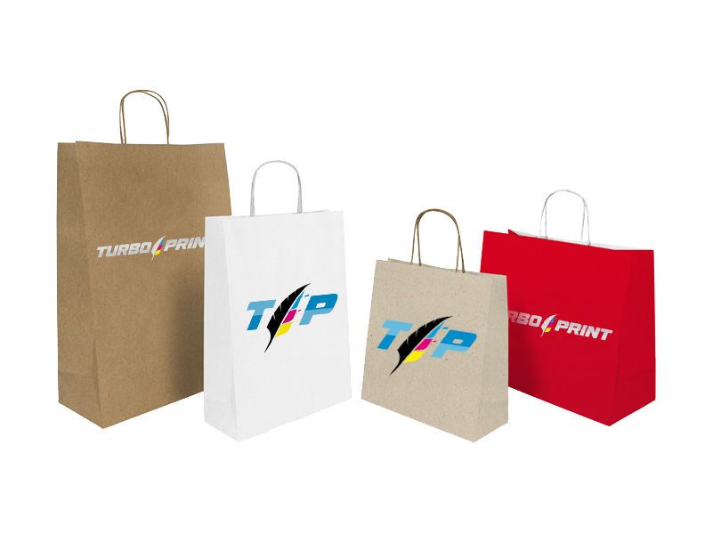 Buste di carta con cordoncino, bassa tiratura