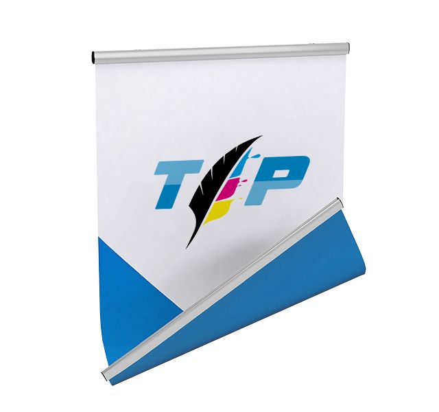 Banner decorativo con barre di legno