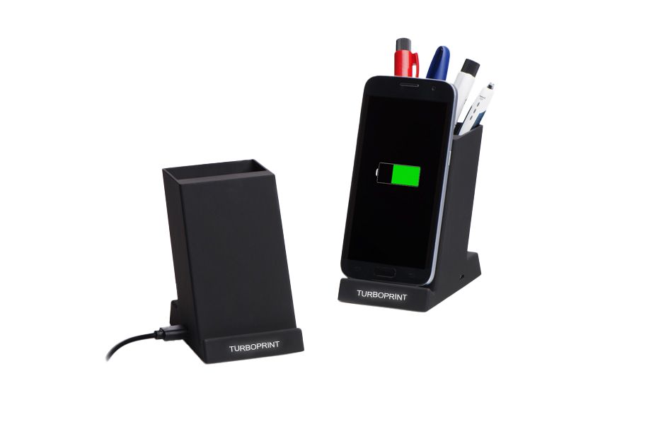 Portapenne con caricabatteria wireless