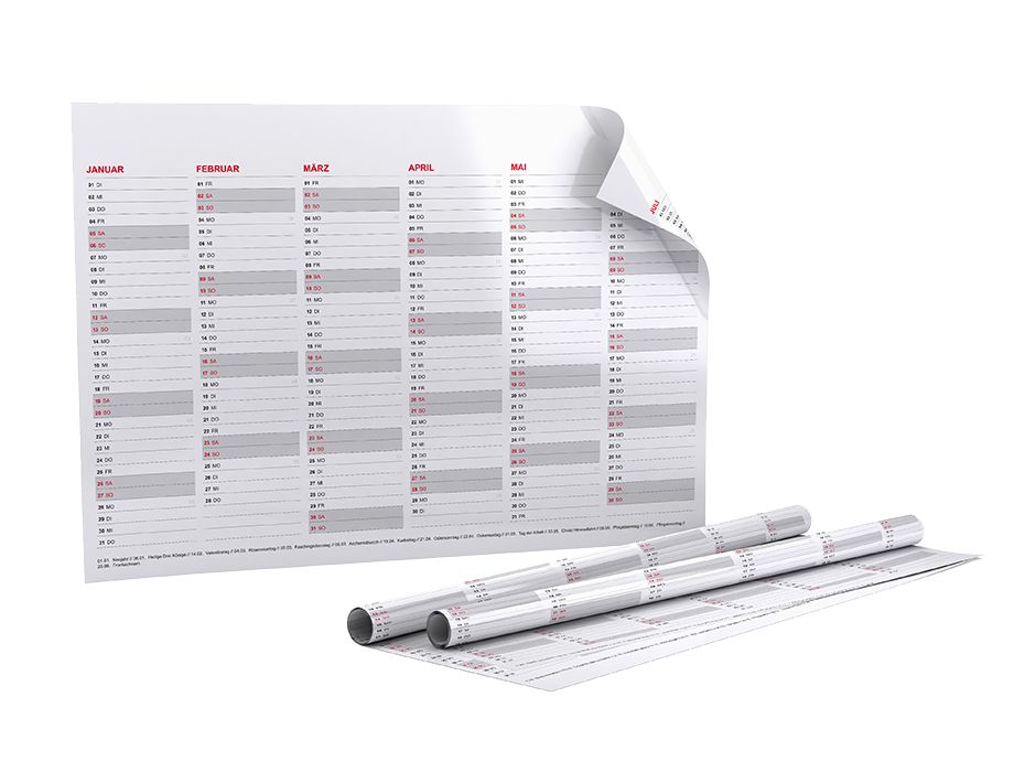 Planner annuale (stampa su fronte e retro)