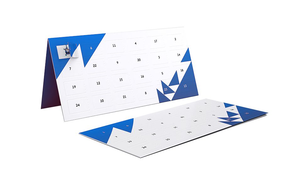 Biglietti d’auguri con avvento, 4 facciate