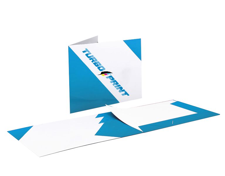 Cartelline a 2 ante con lembi, formato orizzontale