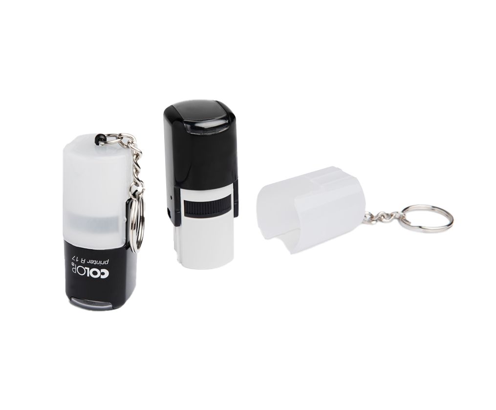 Mini timbri con portachiavi