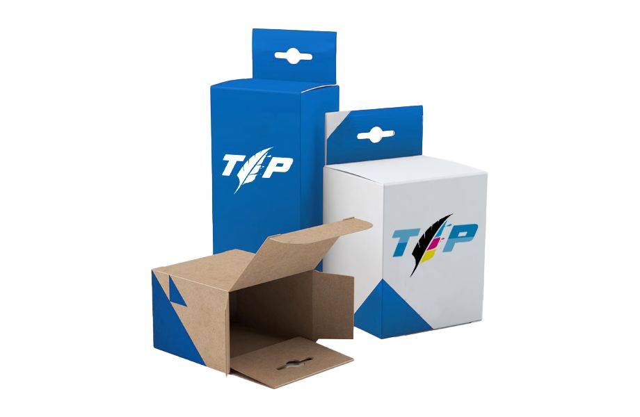 Scatole pieghevoli con foro europeo