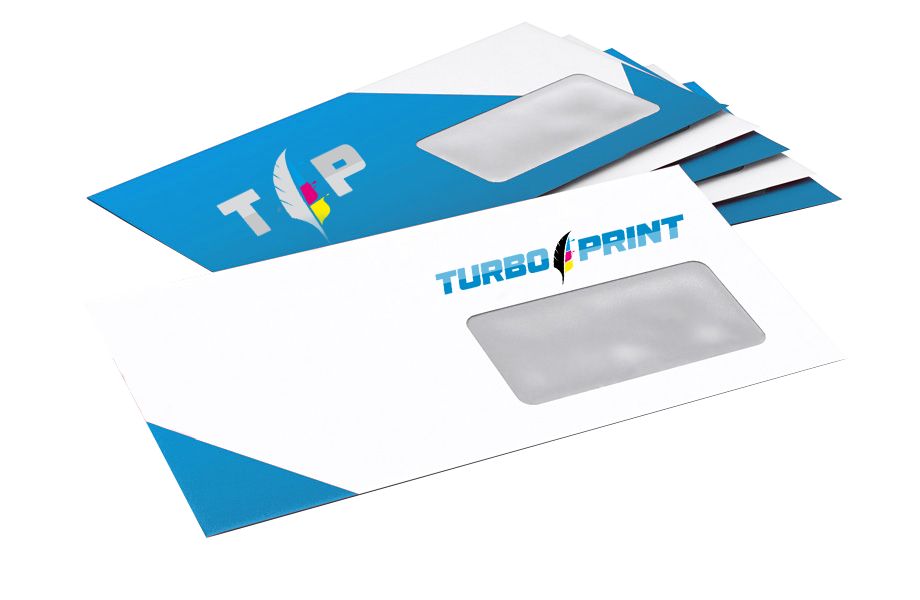 Buste da lettera con finestra a destra, chiusura adesiva