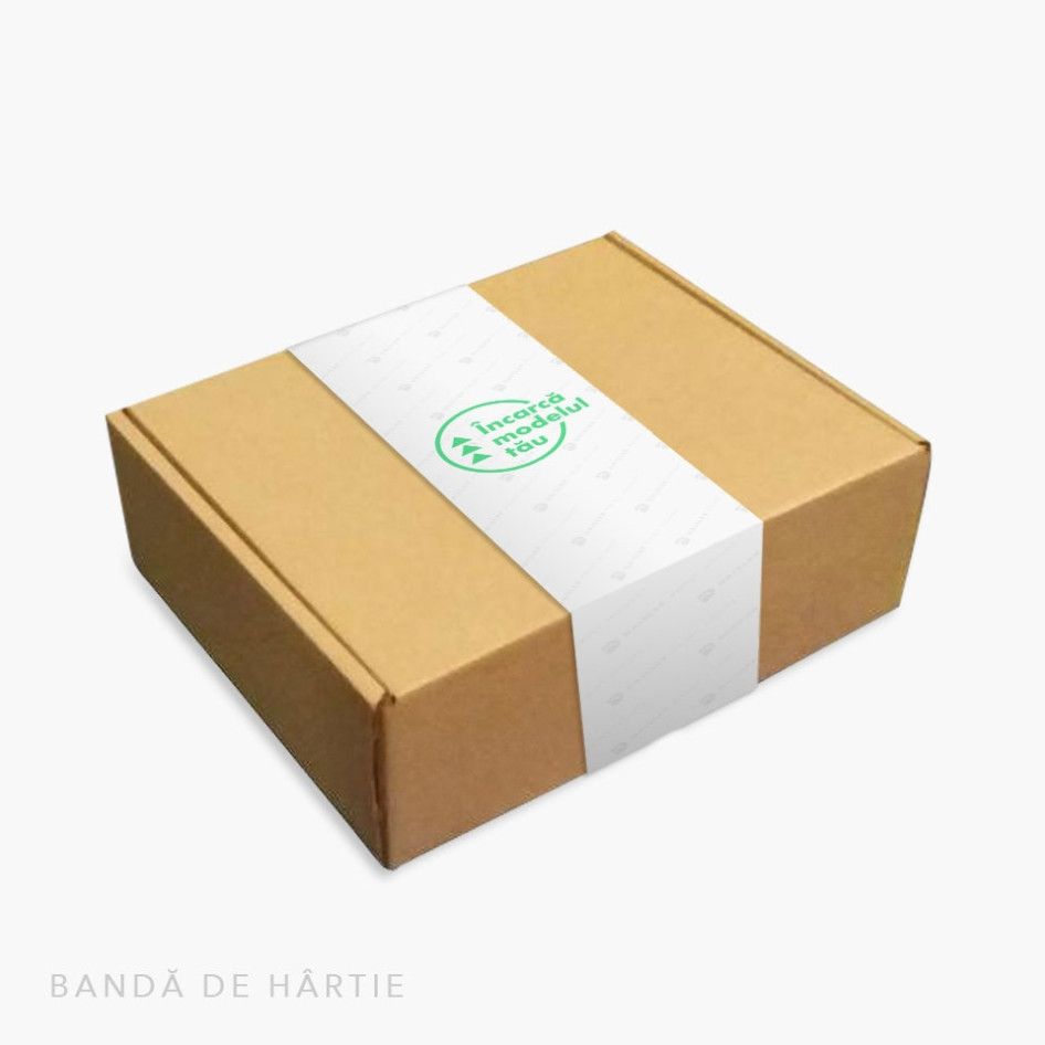 Cutie cadou natur (sticker/bandă)