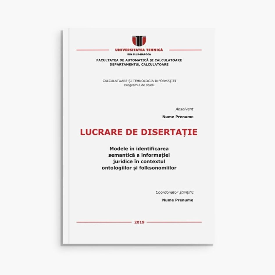 Lucrare de licență (UT) (copertă tare)