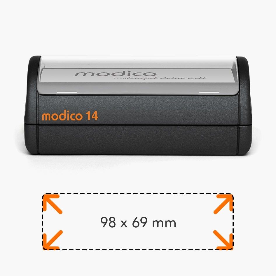 Ștampilă Modico M14 (98x69mm)