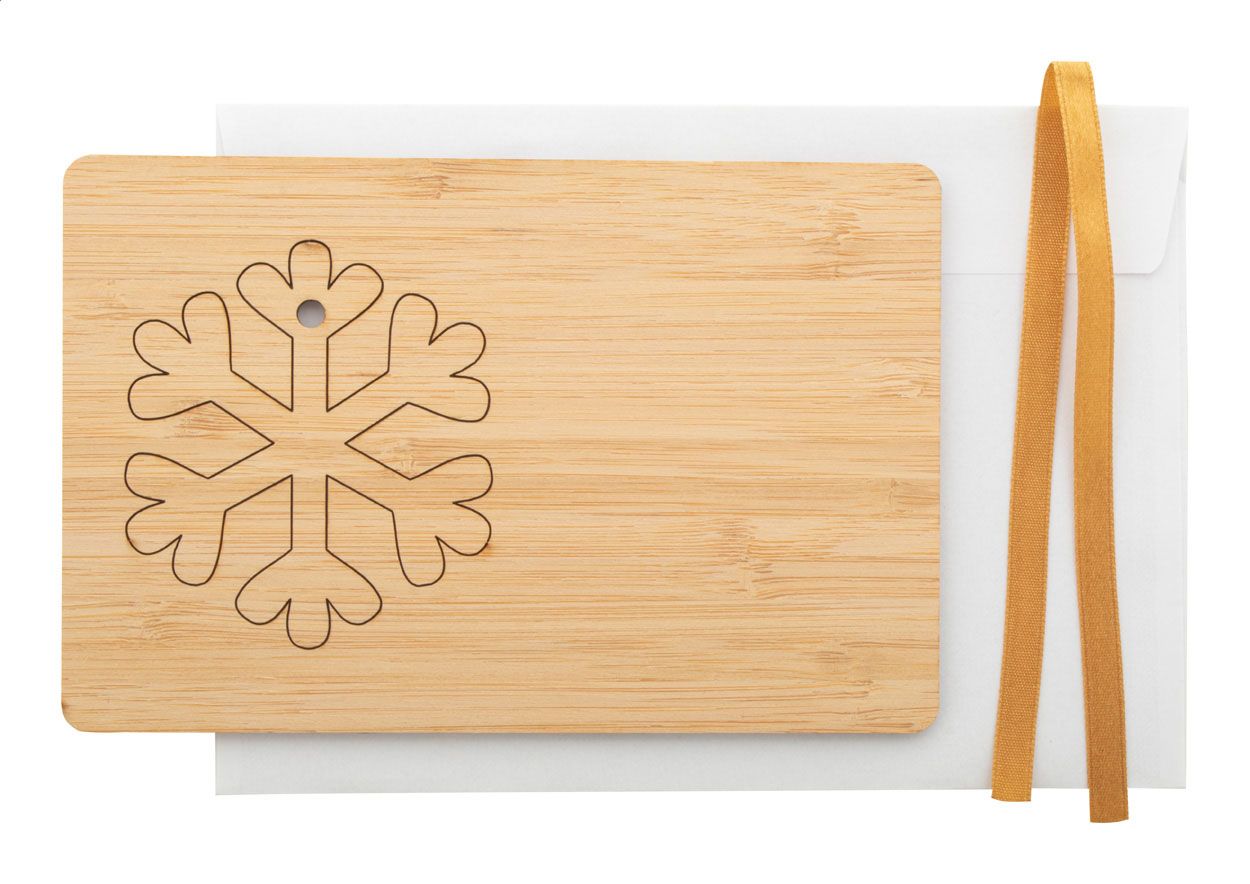 BooCard. felicitare de Crăciun, flocon de neige