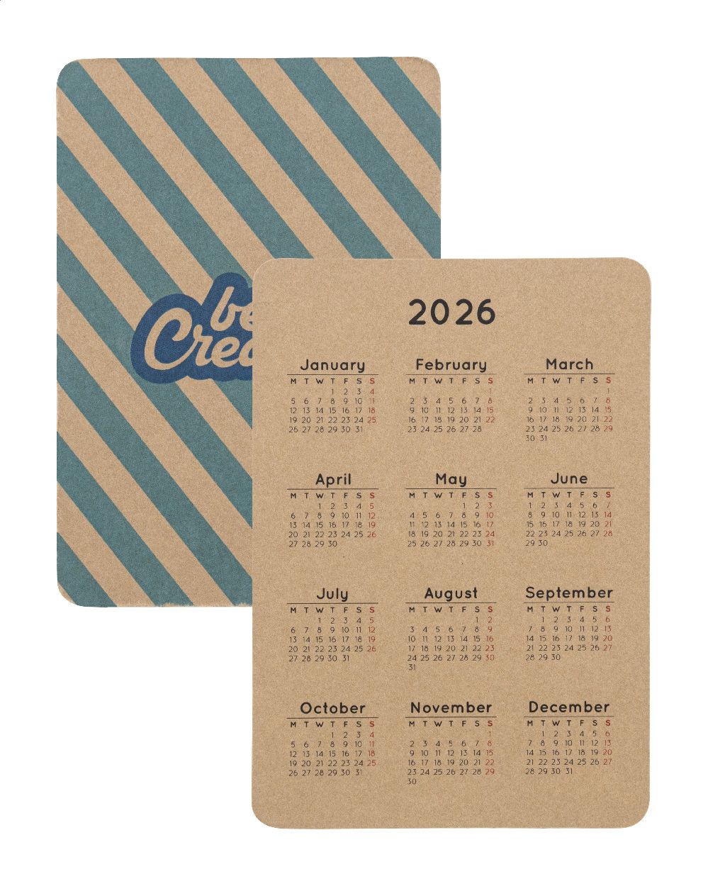 CreaDate Pocket Eco. Calendar de buzunar, personalizat