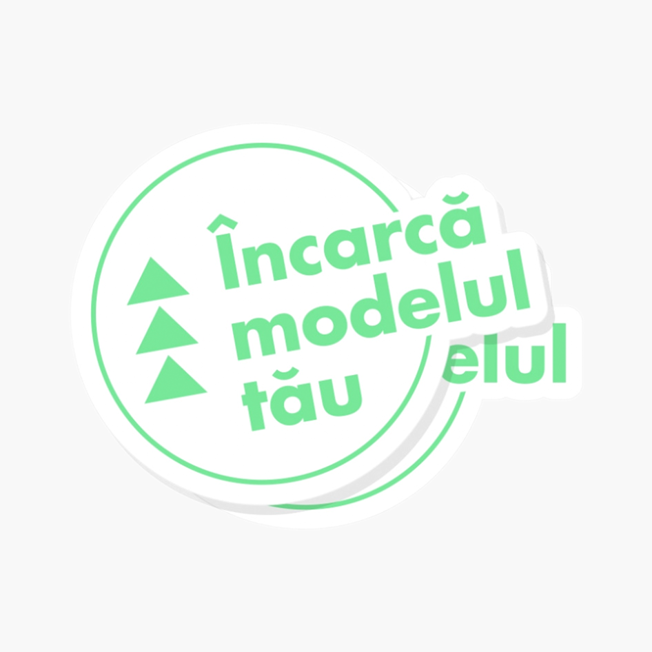 Sticker cu formă atipică