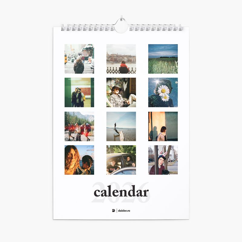 Calendar de perete cu poze