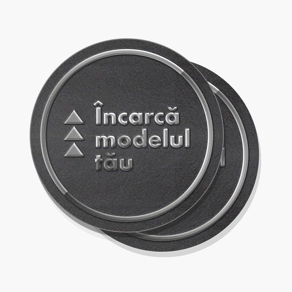 Sticker negru cu lac 3D