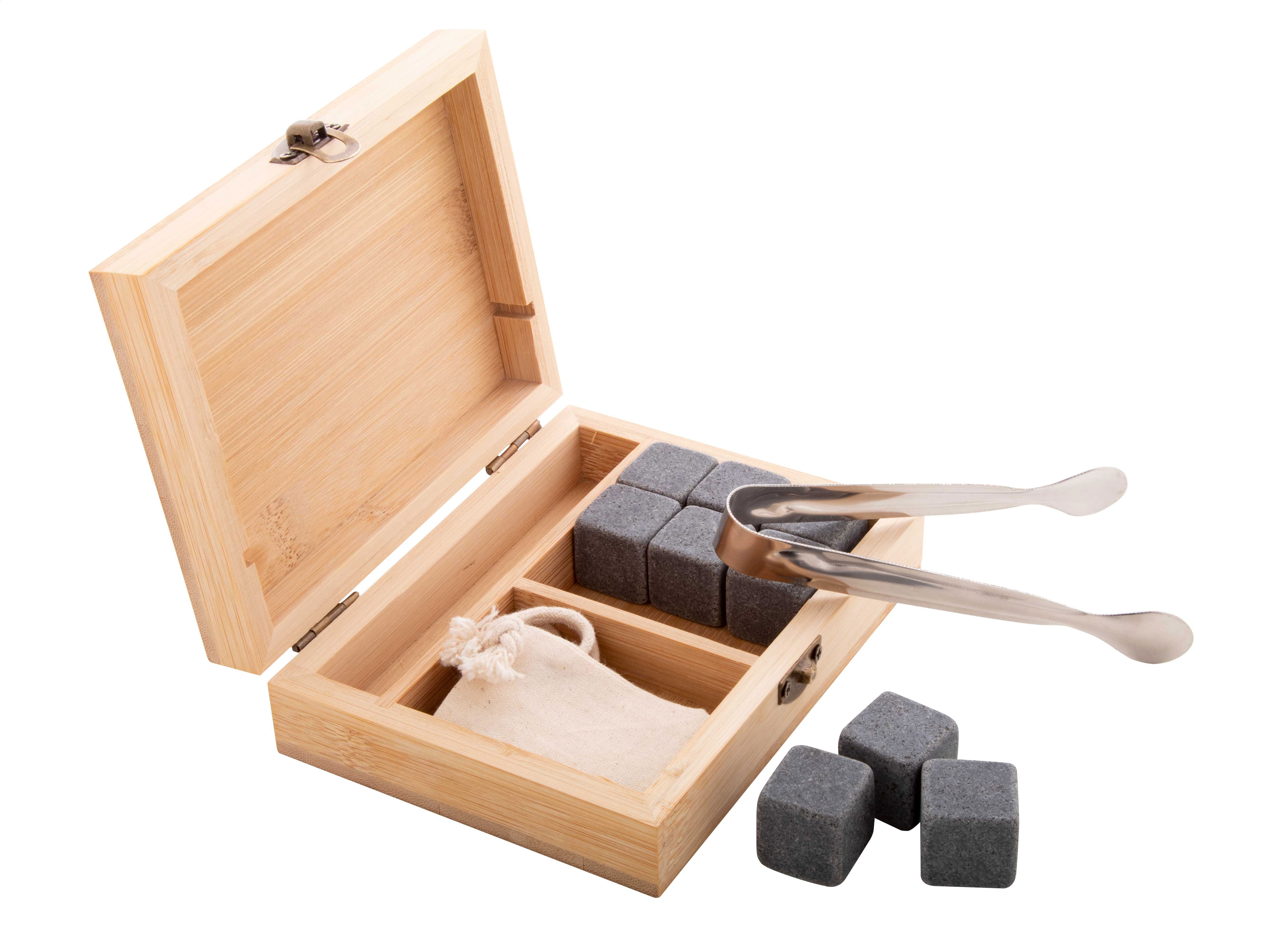 Bourbon. set de cuburi de gheață din piatră