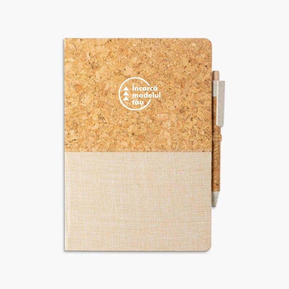 Notebook A5 plută naturală + pix