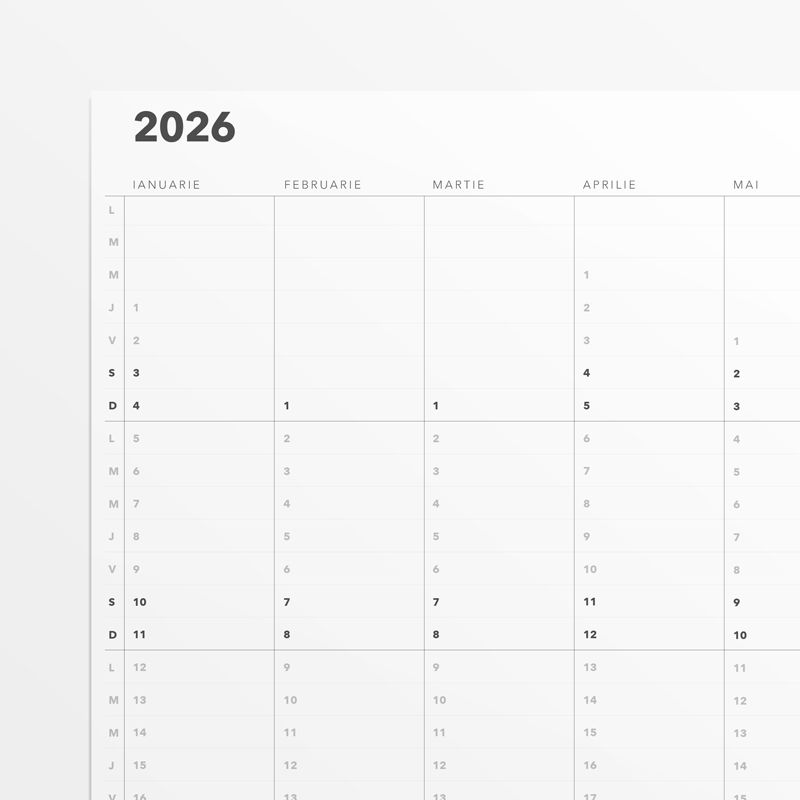 Planner de perete minimalist