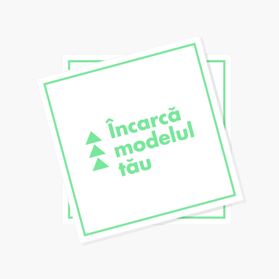 Sticker pătrat