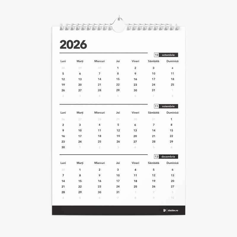 Calendar de perete corporate