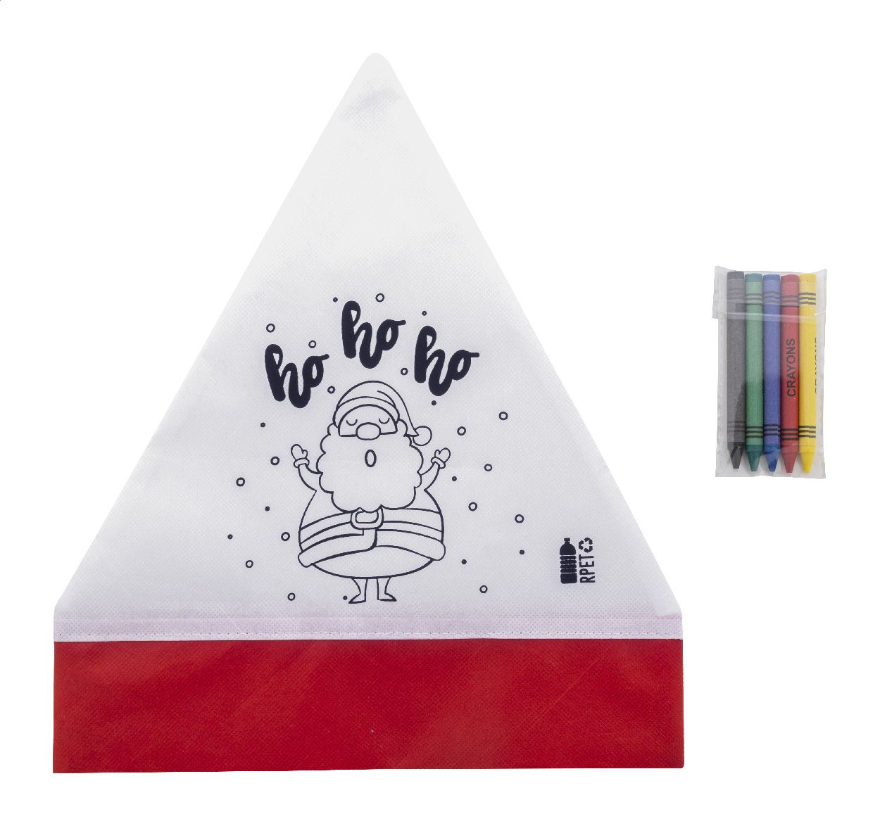 Julfar Hat. Căciulă de Moș Crăciun, de colorat