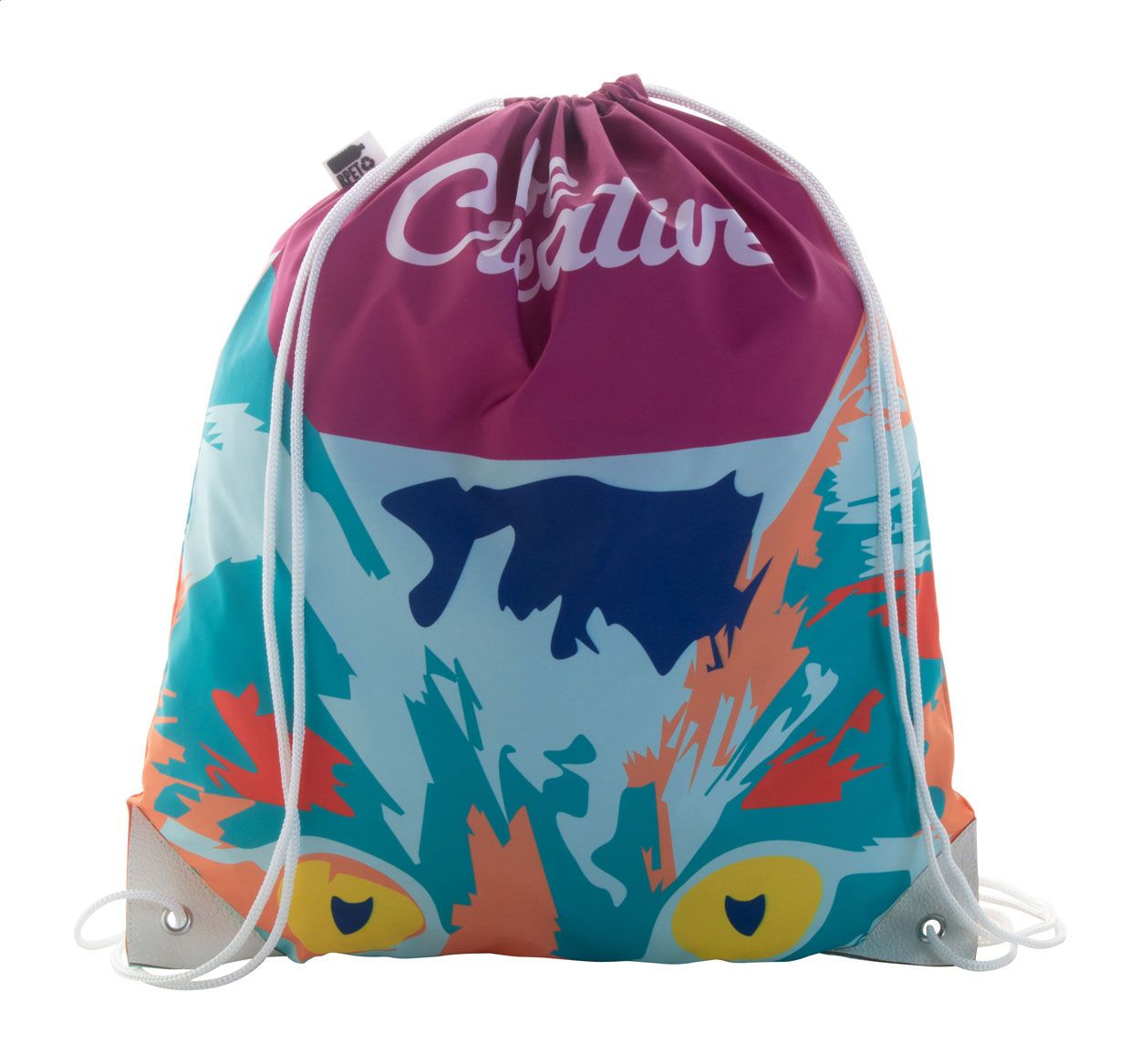 CreaDraw Plus RPET. Sac de cumpărături,cu cordon, personalizat