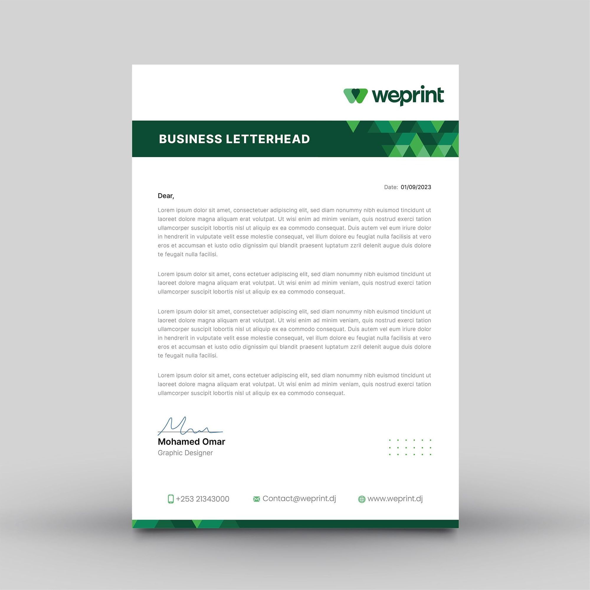 Letterhead Standard
