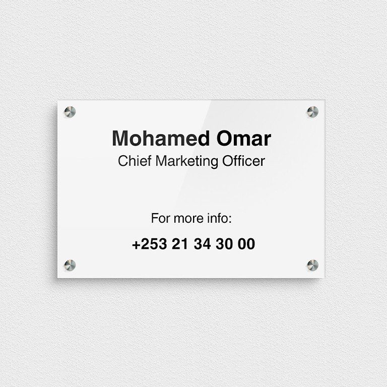 Plexi plates - engraved