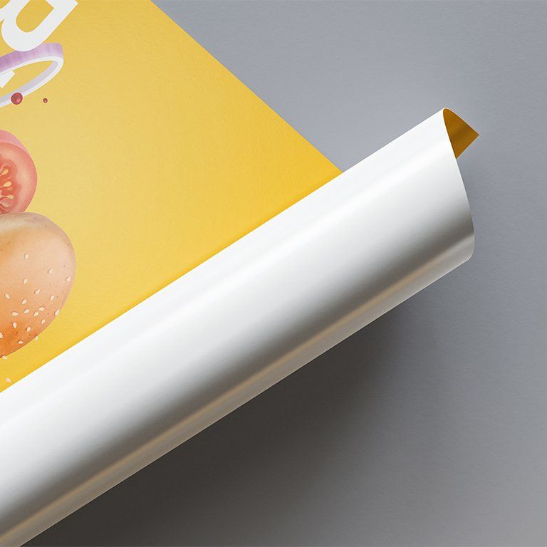 Self-adhesive posters