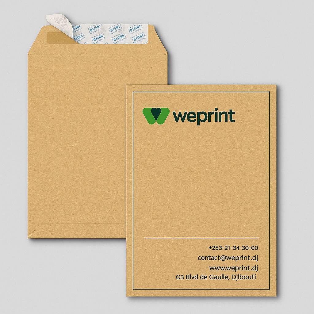 Enveloppe C4 - Kraft