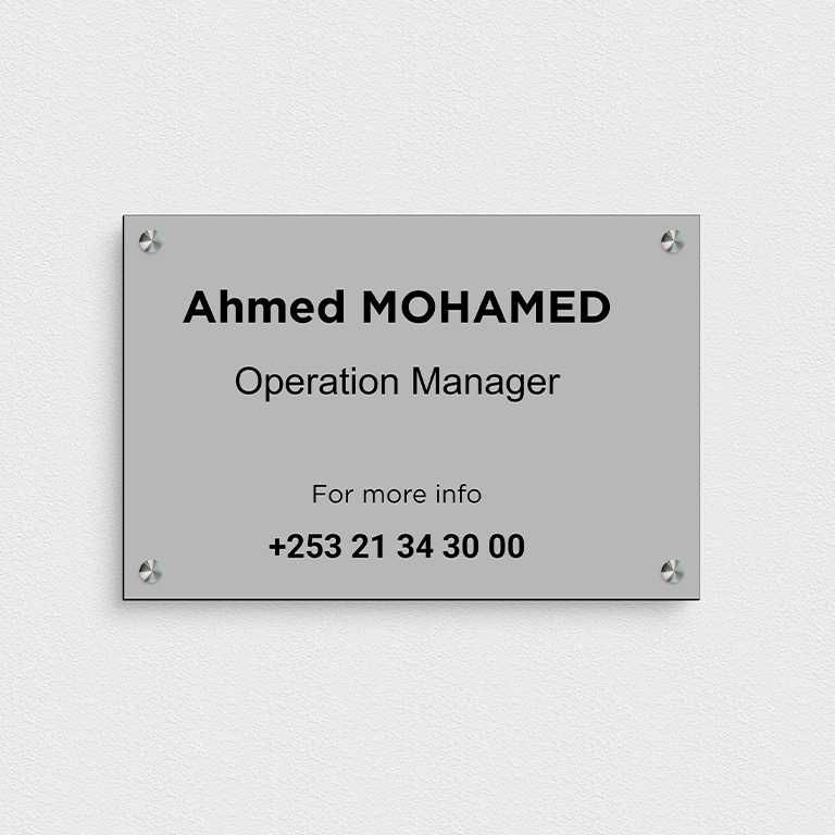 Dibond panel with print