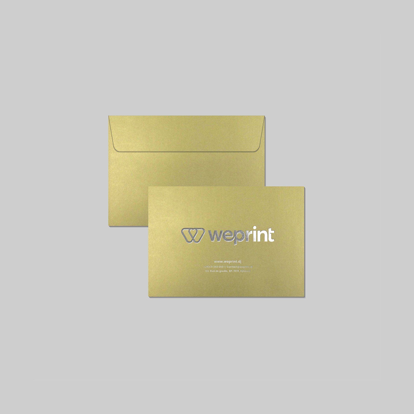 Envelope C5 - Gold leaf