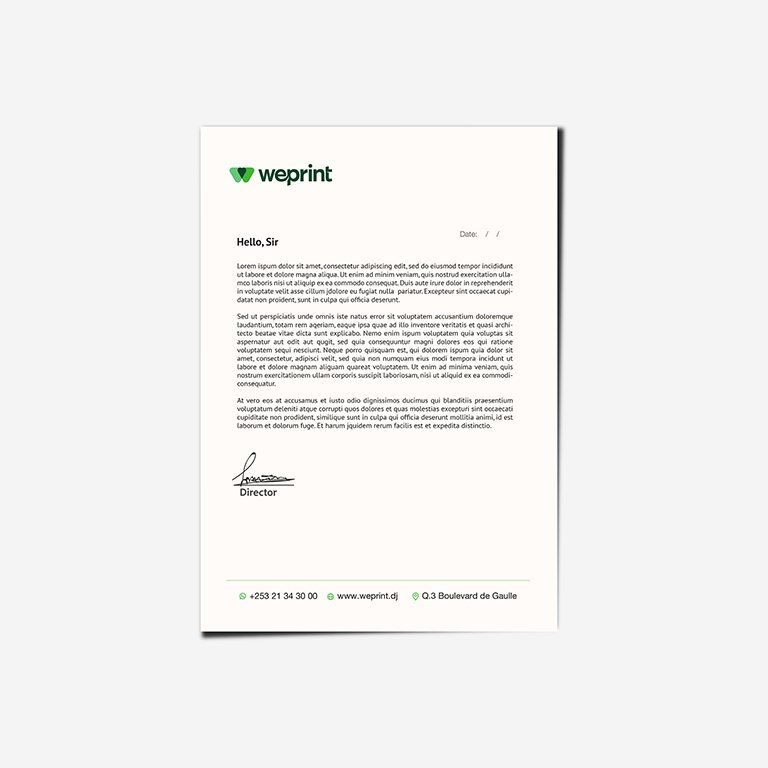 Papier en-tête Premium