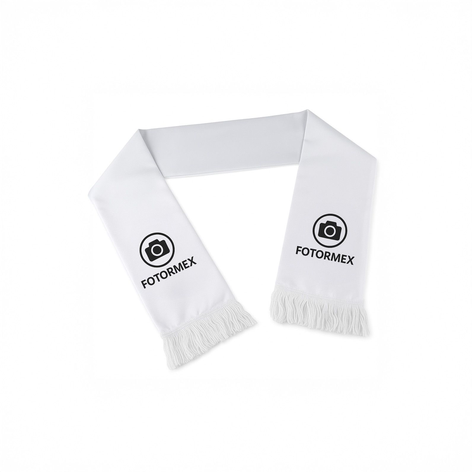 Écharpe blanche personnalisée