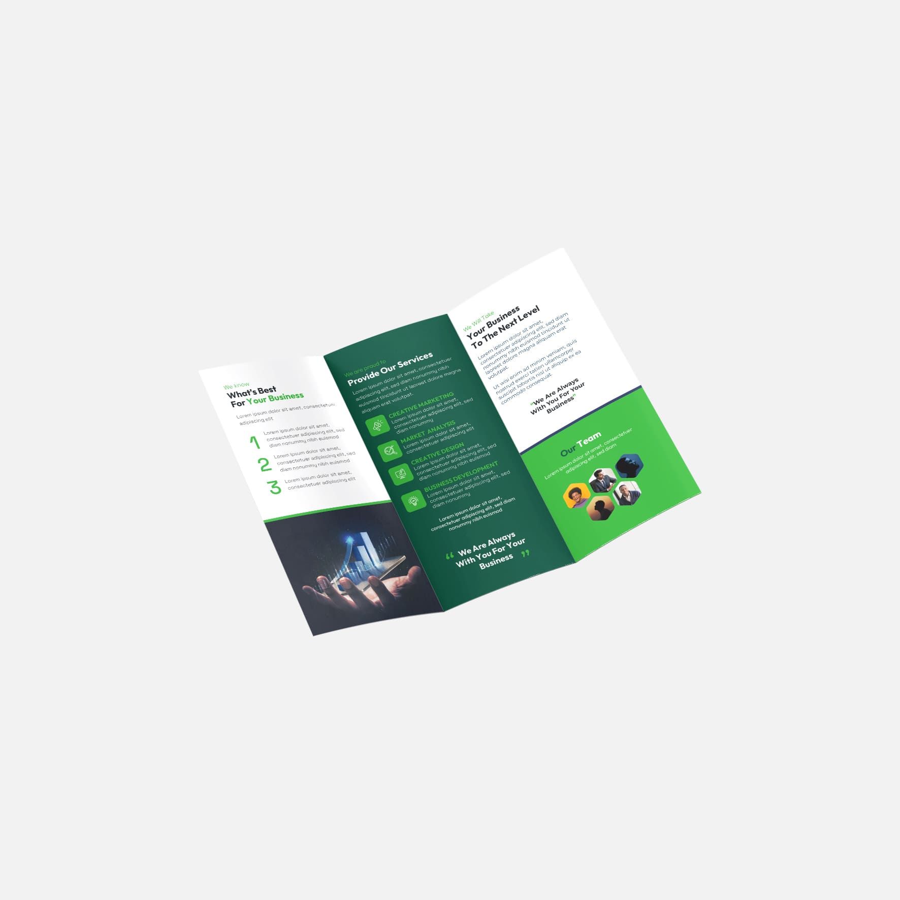 Dépliants trois volets