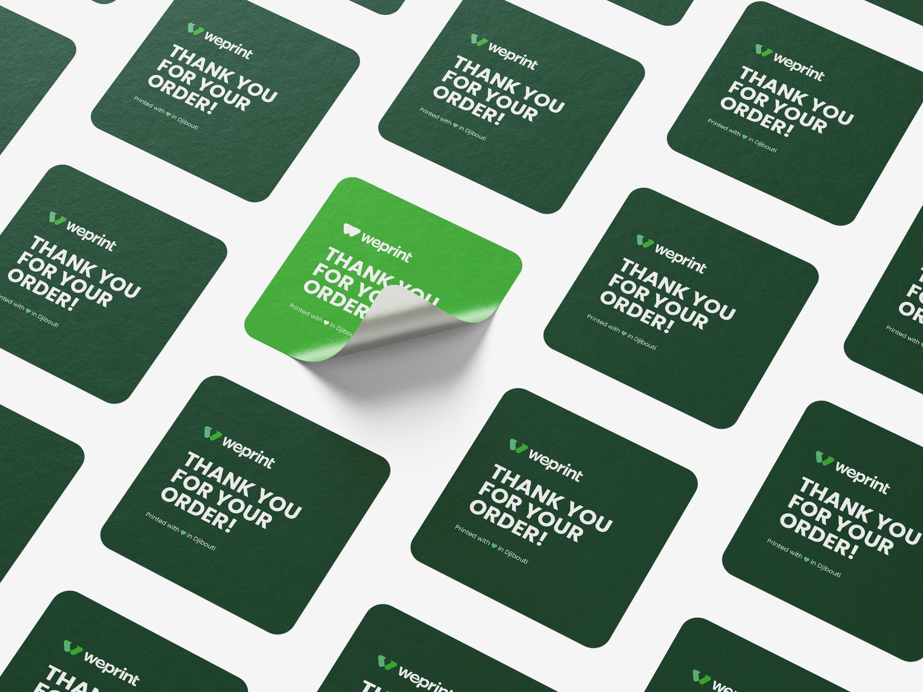 Autocollants et étiquettes individuels