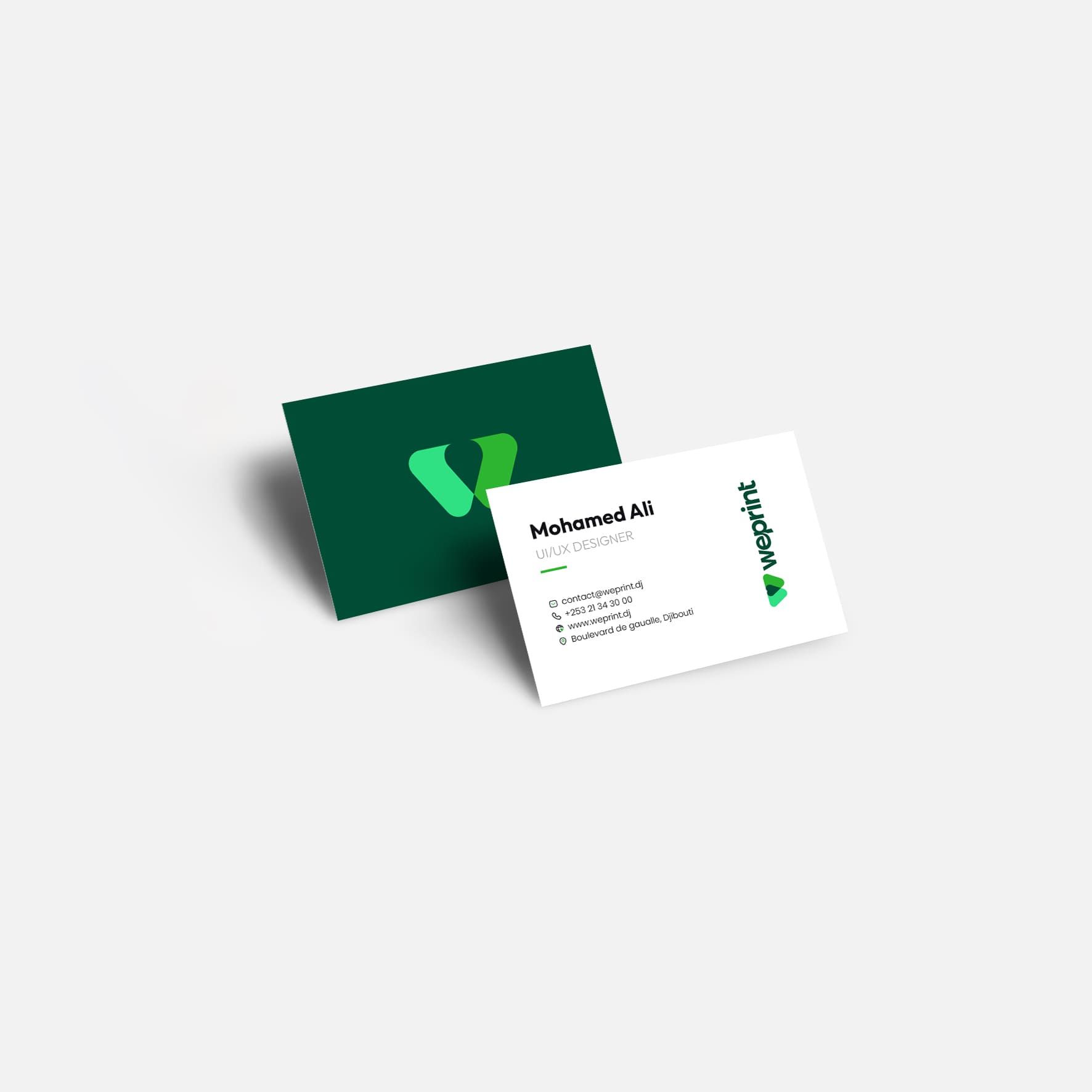 Cartes de visite standard
