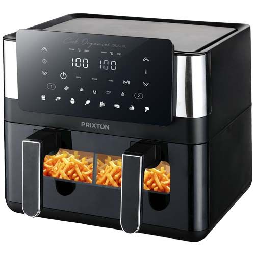 Friggitrice ad aria da 8 litri con doppio cestello Prixton Cook Organics