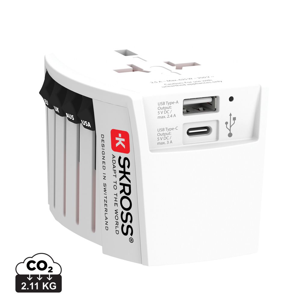 SKROSS Adattatore da viaggio MUV USB ( 1 TYPE C 1 USB A)
