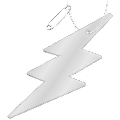 Gancio catarifrangente a forma di fulmine in PVC con catenella RFX™