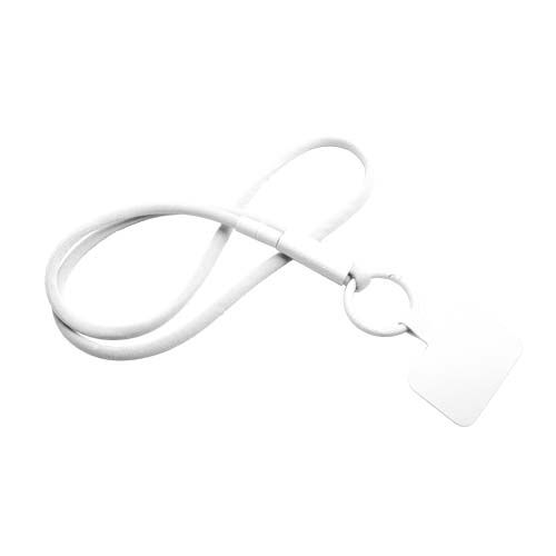 Lanyard con supporto per telefono e tubetto in plastica riciclata Tubyard