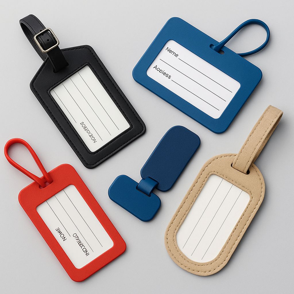 Etichette bagaglio e tag