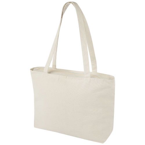 Shopper in cotone 320 g/m² con zip Ningbo - 15L