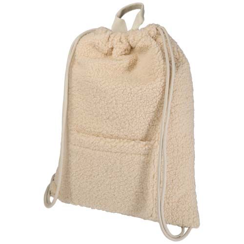 Zaino con cordoncino in sherpa riciclato certificato GRS da 9 litri Bear