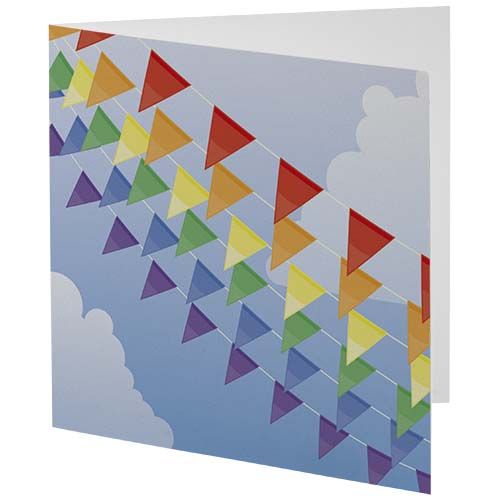 Biglietto di auguri di forma quadrata Herald