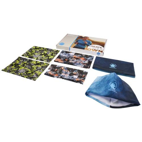 Confezione di copricapi assortiti con stampa a sublimazione