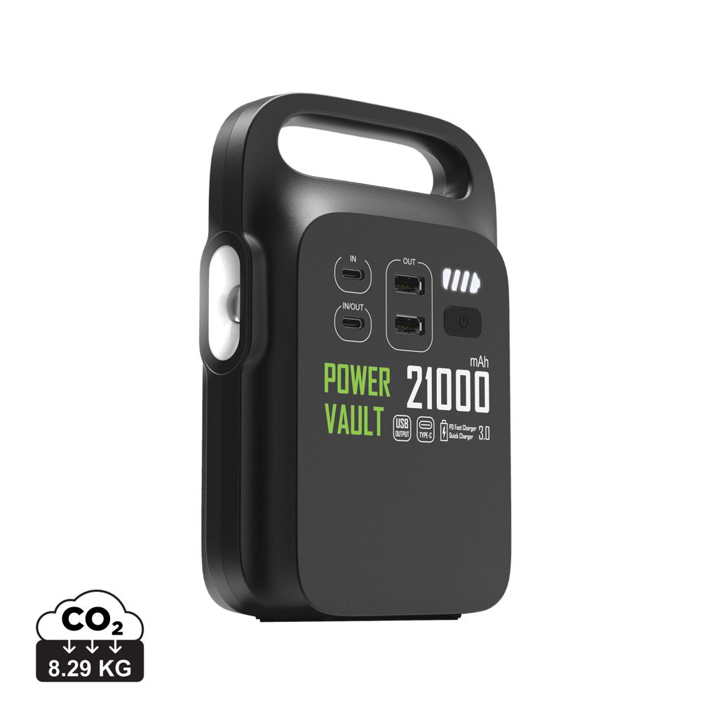 Stazione di ricarica 21000mAh Power Vault in rPlastica RCS